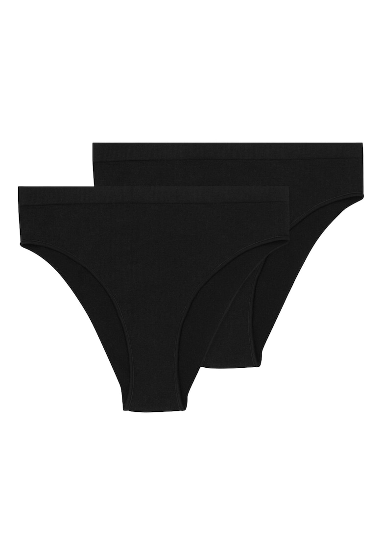 Set 2 perechi de chiloti Arleen - Textil - pentru femei - Negru