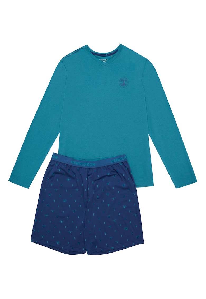 Pijamale barbati Jog - Bumbac - Verde