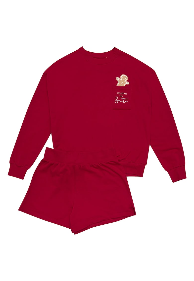 Pijamale de dama  rosu Pijamale de dama  rosu