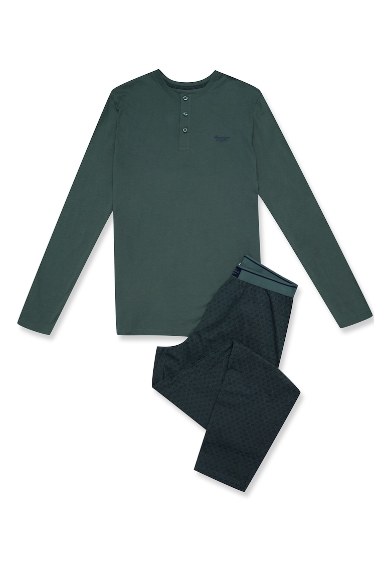 Pijamale pentru barbati -  Bumbac - Verde