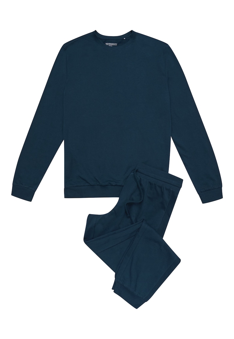 Pijamale barbati Kune - Bumbac - Albastru