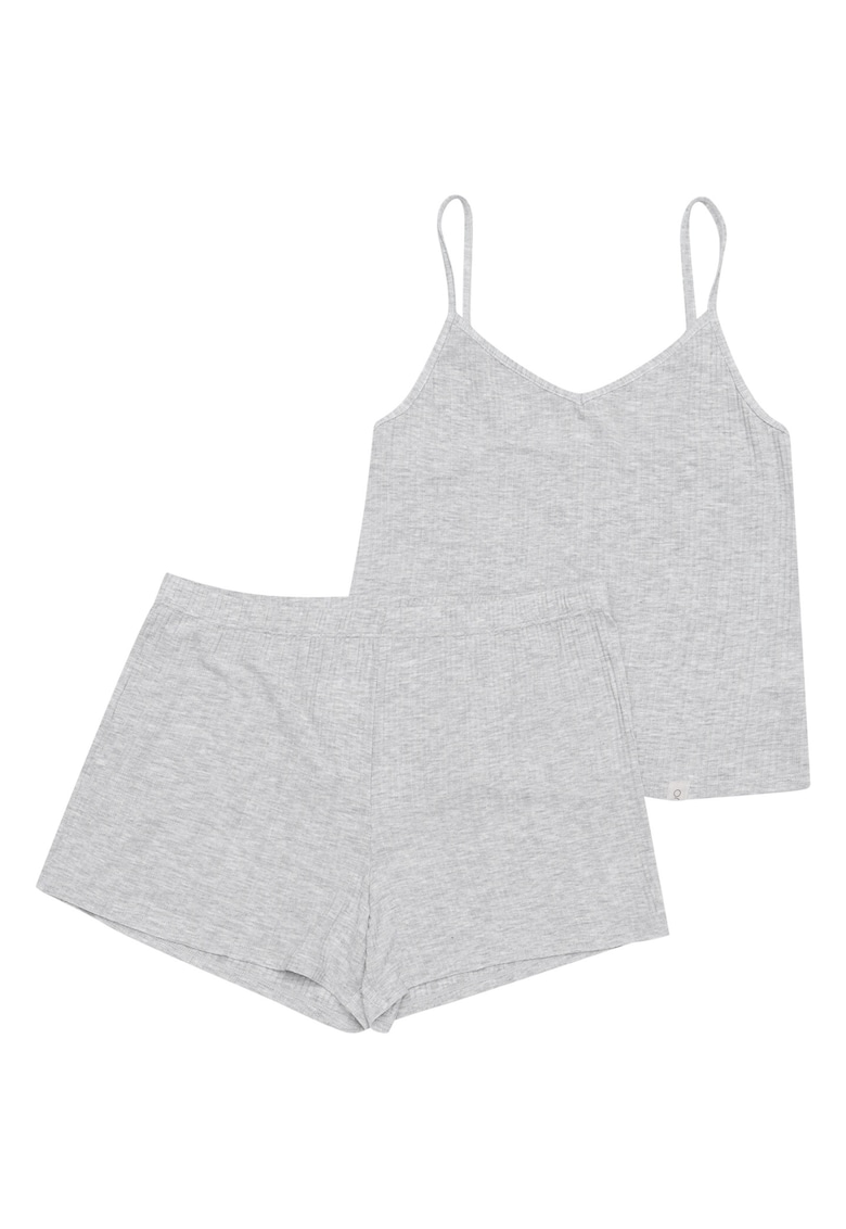 Pijamale de dama gri deschis viscoza