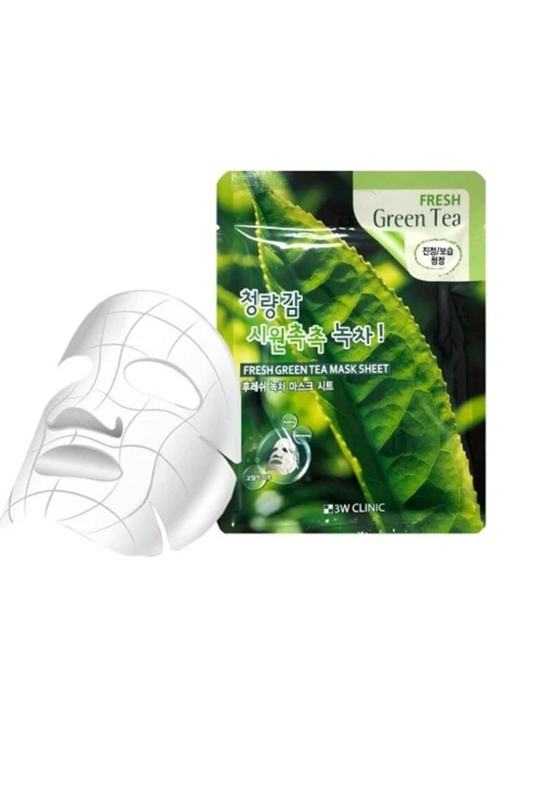 Masca de fata cu extract de ceai verde - efect de hidratare Fresh Green Tea Mask Sheet - 23g