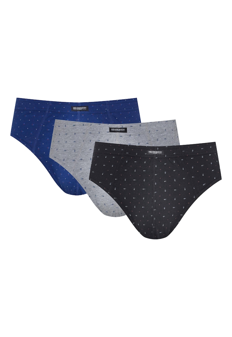 Set 3 perechi slip barbati -  Bumbac - Multicolor
