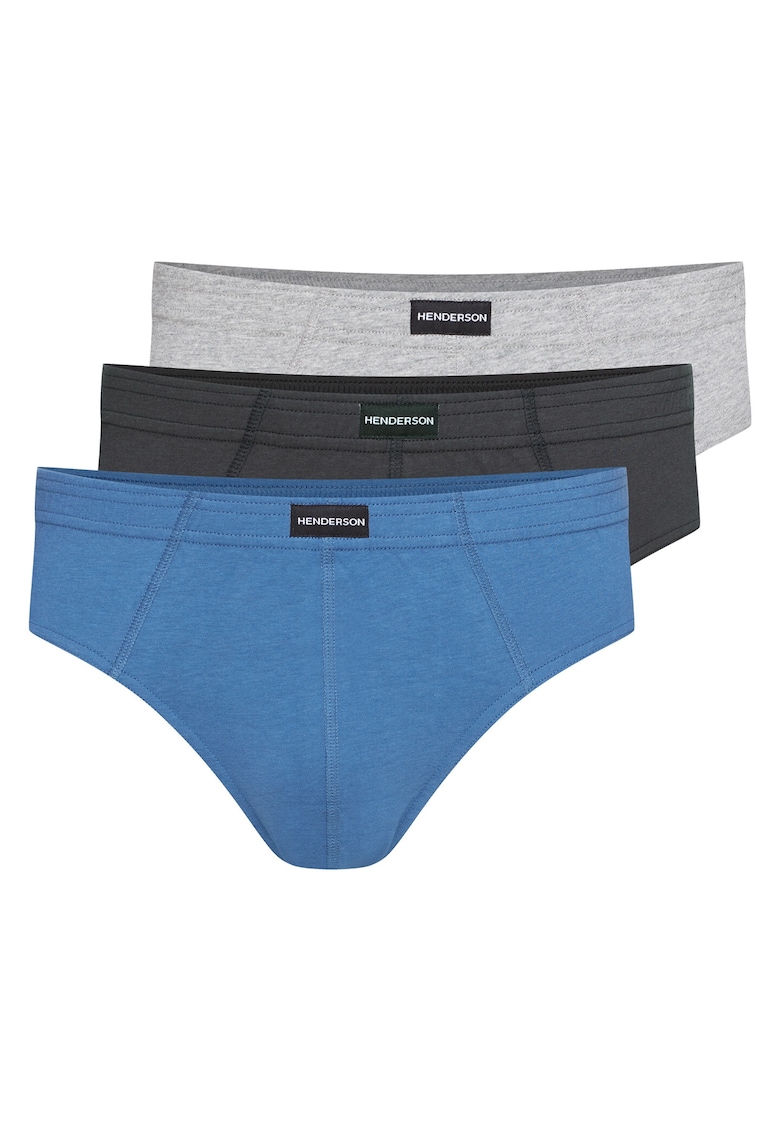 Set de 3 perechi chiloti clasici pentru barbati -  Bumbac - Multicolor