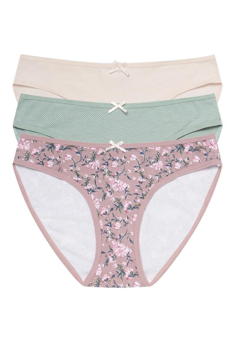 Set 3 perechi de chiloti Mi-Mi - Bumbac - pentru femei - Multicolor - 5903972018682 Set 3 perechi de chiloti Mi-Mi - Bumbac - pentru femei - Multicolor - 5903972018682