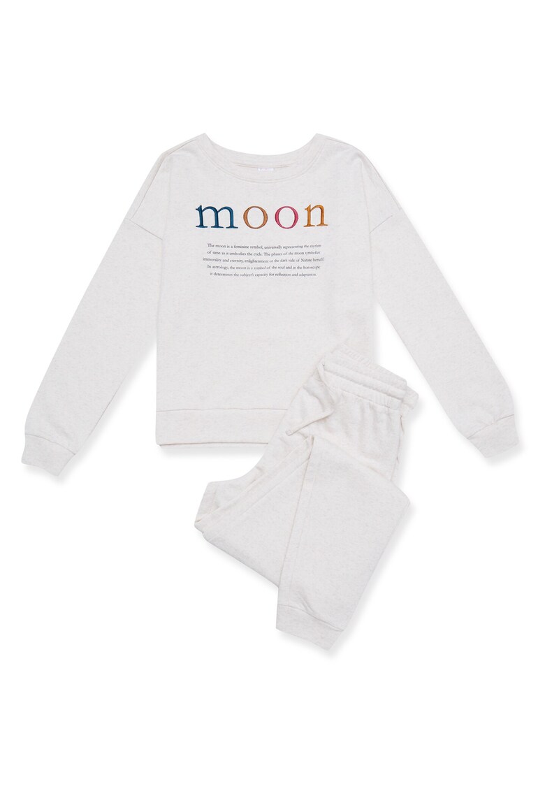 Pijamale de dama bumbac bej