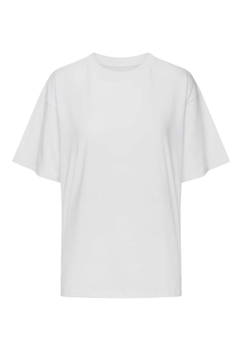 Tricou dama - alb - bumbac