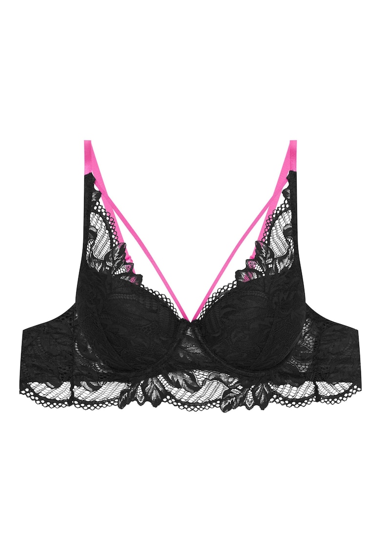 Sutien cu push-up Okay - Textil - Negru