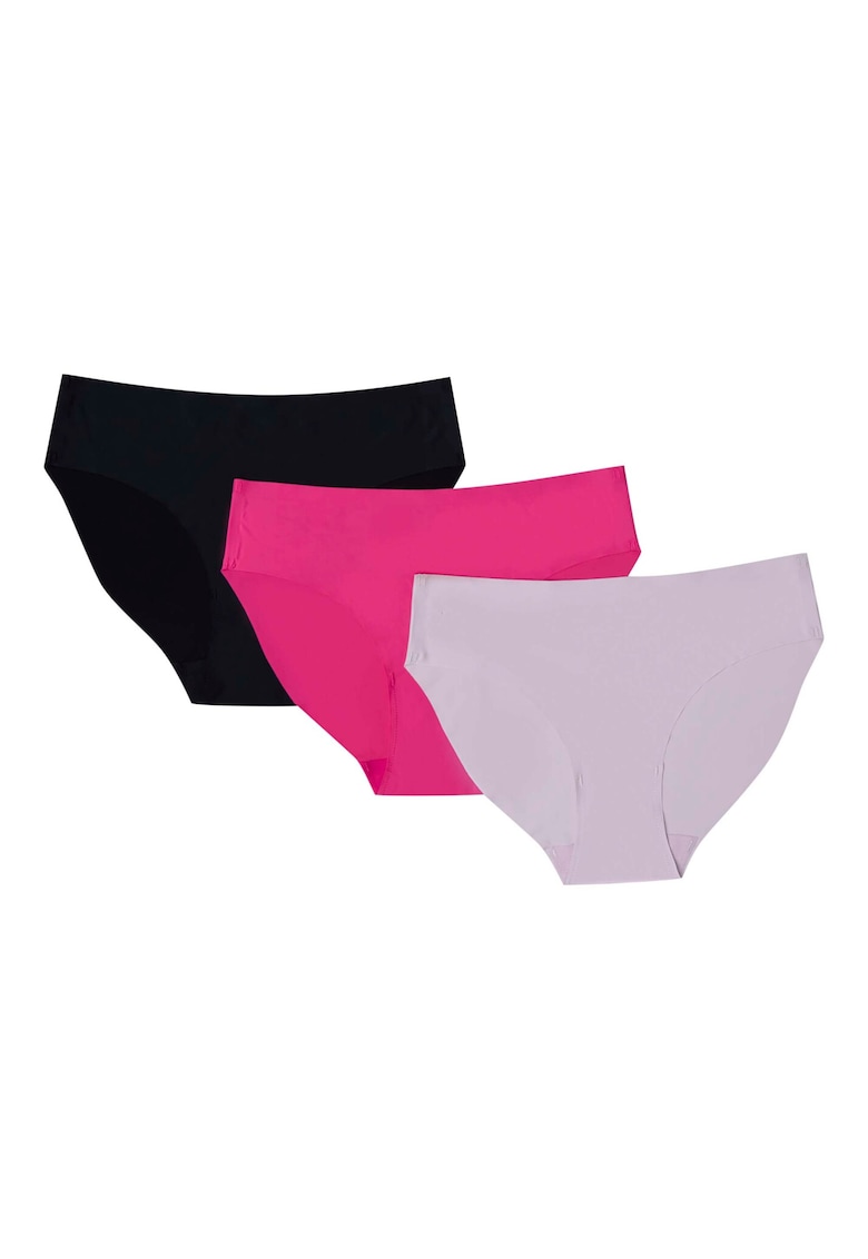 Set 3 perechi de chiloti pentru dama Bumbac - Multicolor