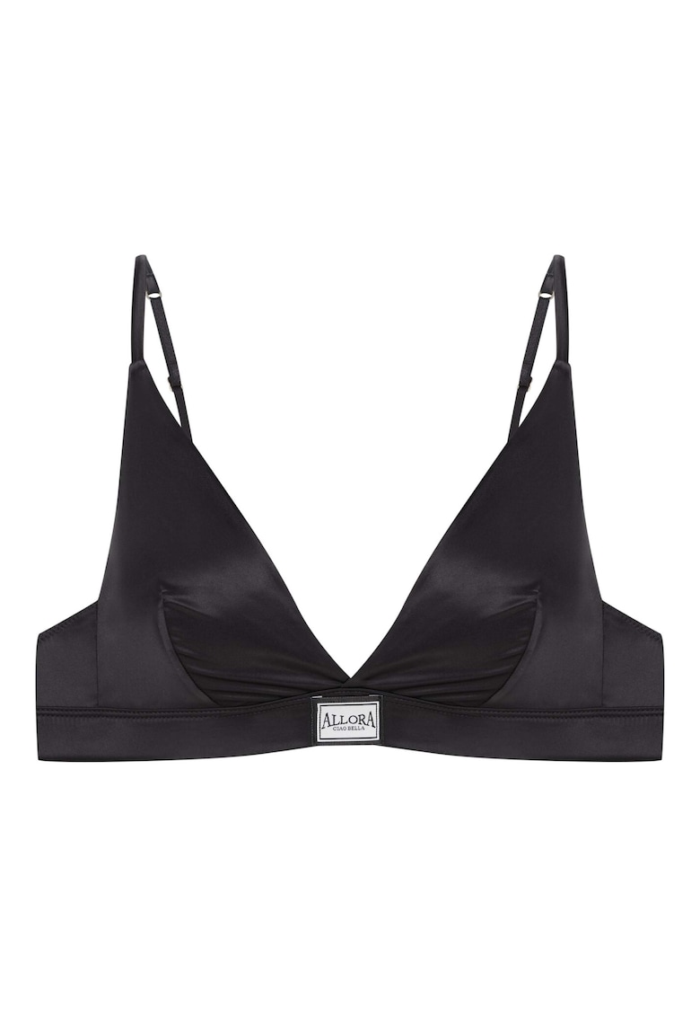 Sutien dama -  triunghiular - fara sarma - poliamida - negru -