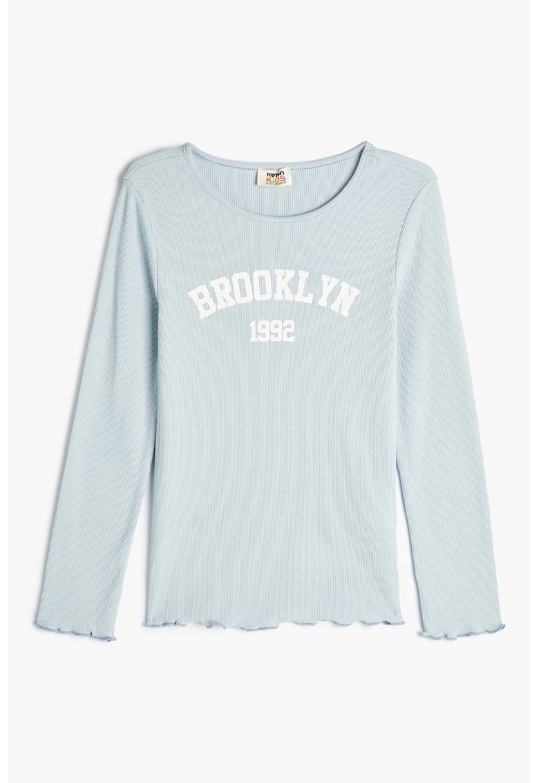 Bluza striata cu margini valurite