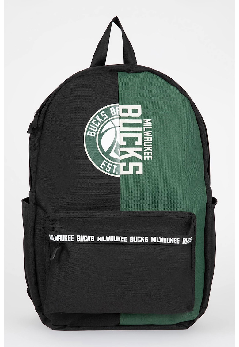 Rucsac unisex cu imprimeu cu Milwaukee Bucks