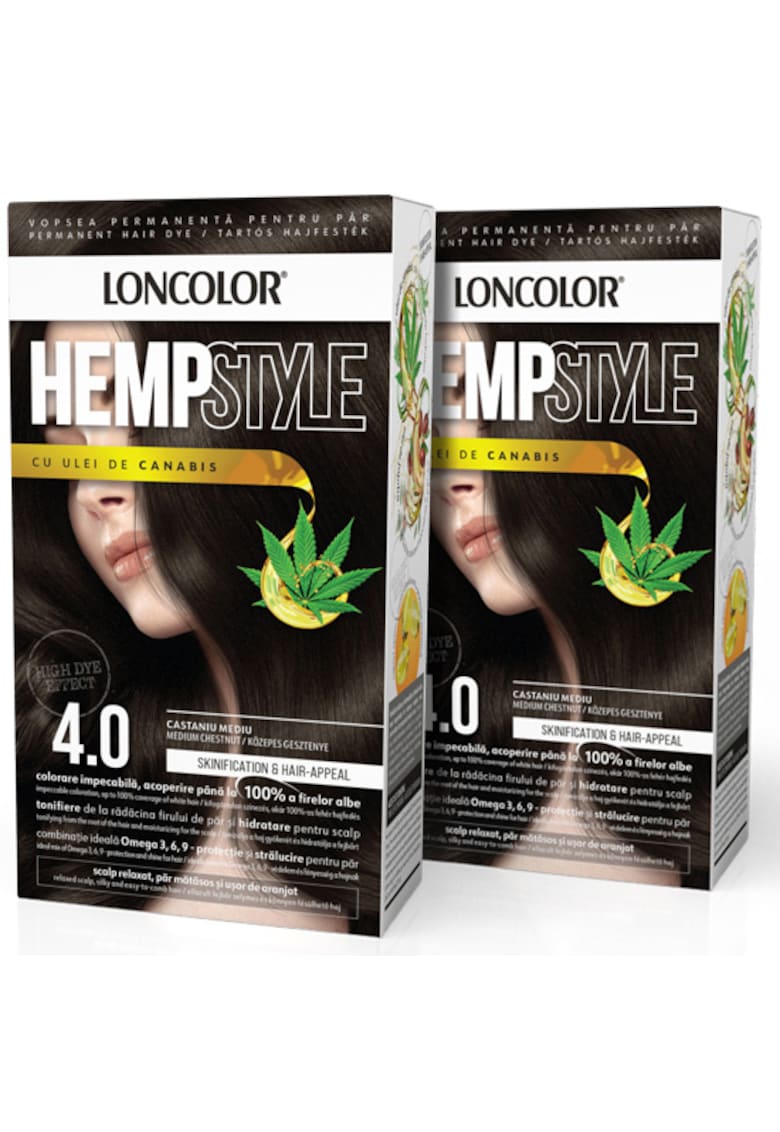 Pachet: 2 x Vopsea de par permanenta  HempStyle - 100 ml