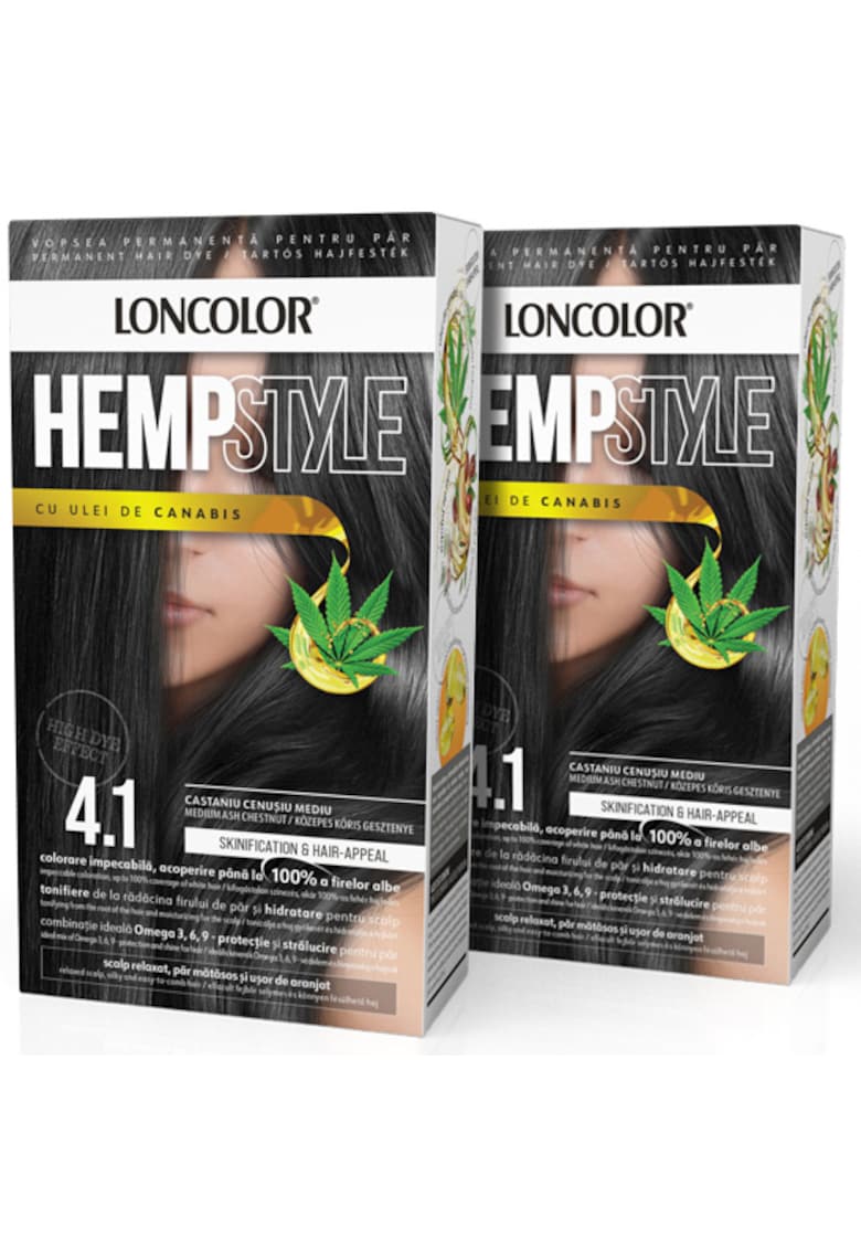 Pachet: 2 x Vopsea de par permanenta  HempStyle - 100 ml