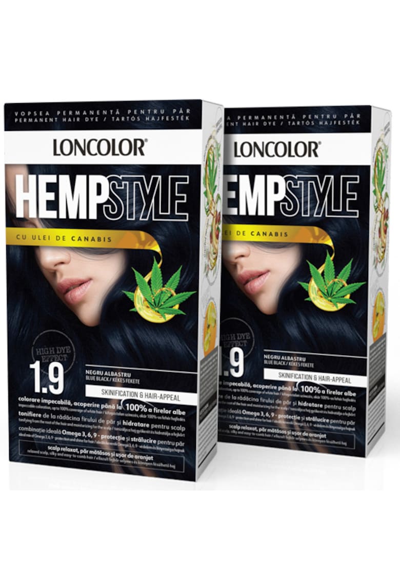 Pachet: 2 x Vopsea de par permanenta  HempStyle - 100 ml