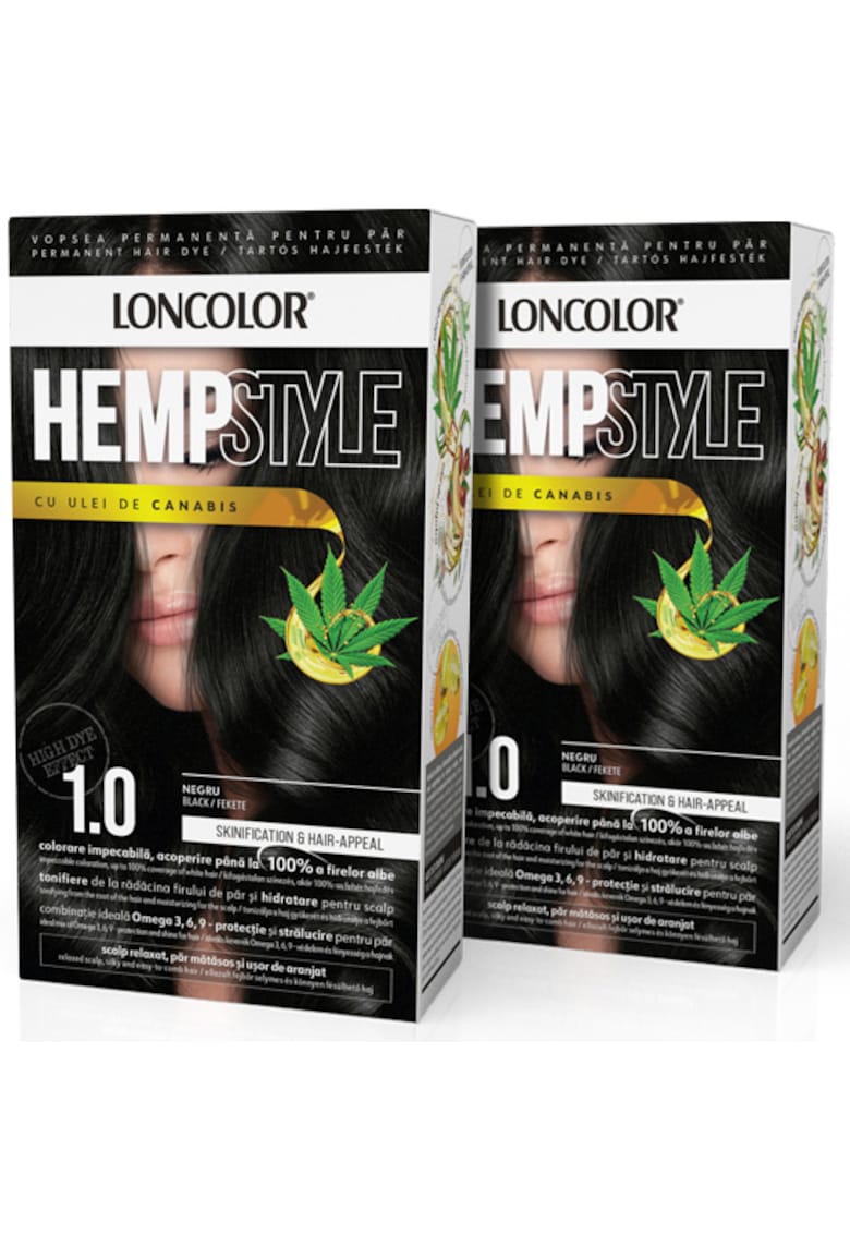 Pachet: 2 x Vopsea de par permanenta  HempStyle - 100 ml