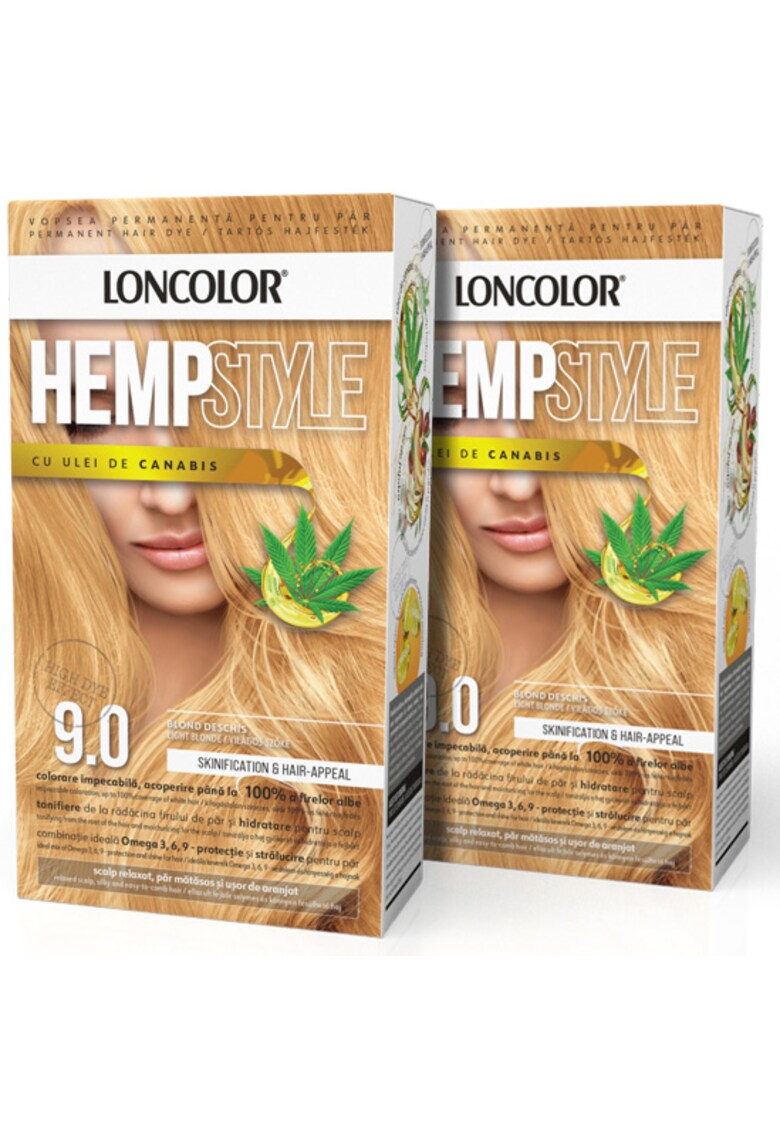 Pachet: 2 x Vopsea de par permanenta  HempStyle - 100 ml