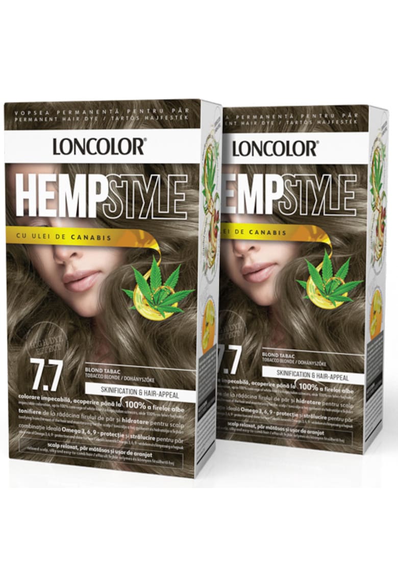 Pachet: 2 x Vopsea de par permanenta  HempStyle - 100 ml