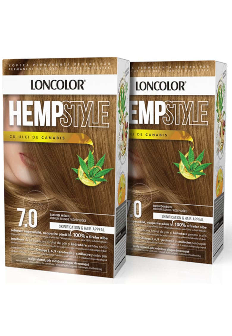 Pachet: 2 x Vopsea de par permanenta  HempStyle - 100 ml