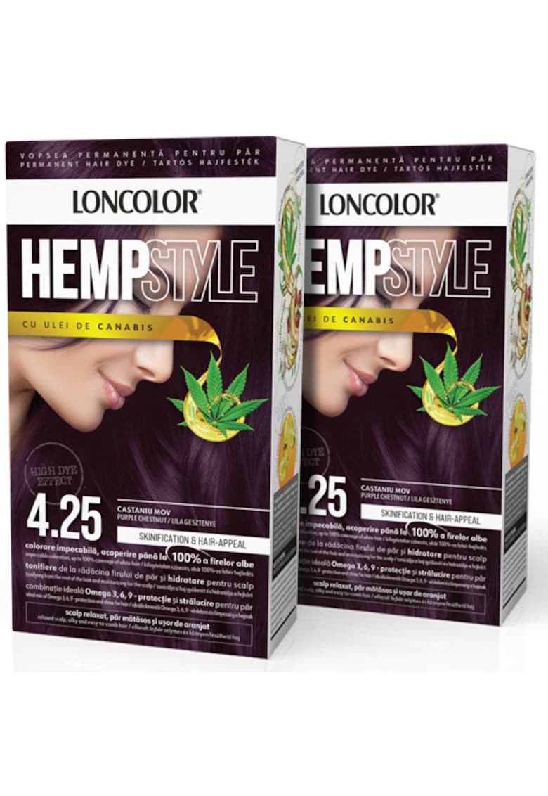 Pachet: 2 x Vopsea de par permanenta  HempStyle - 100 ml