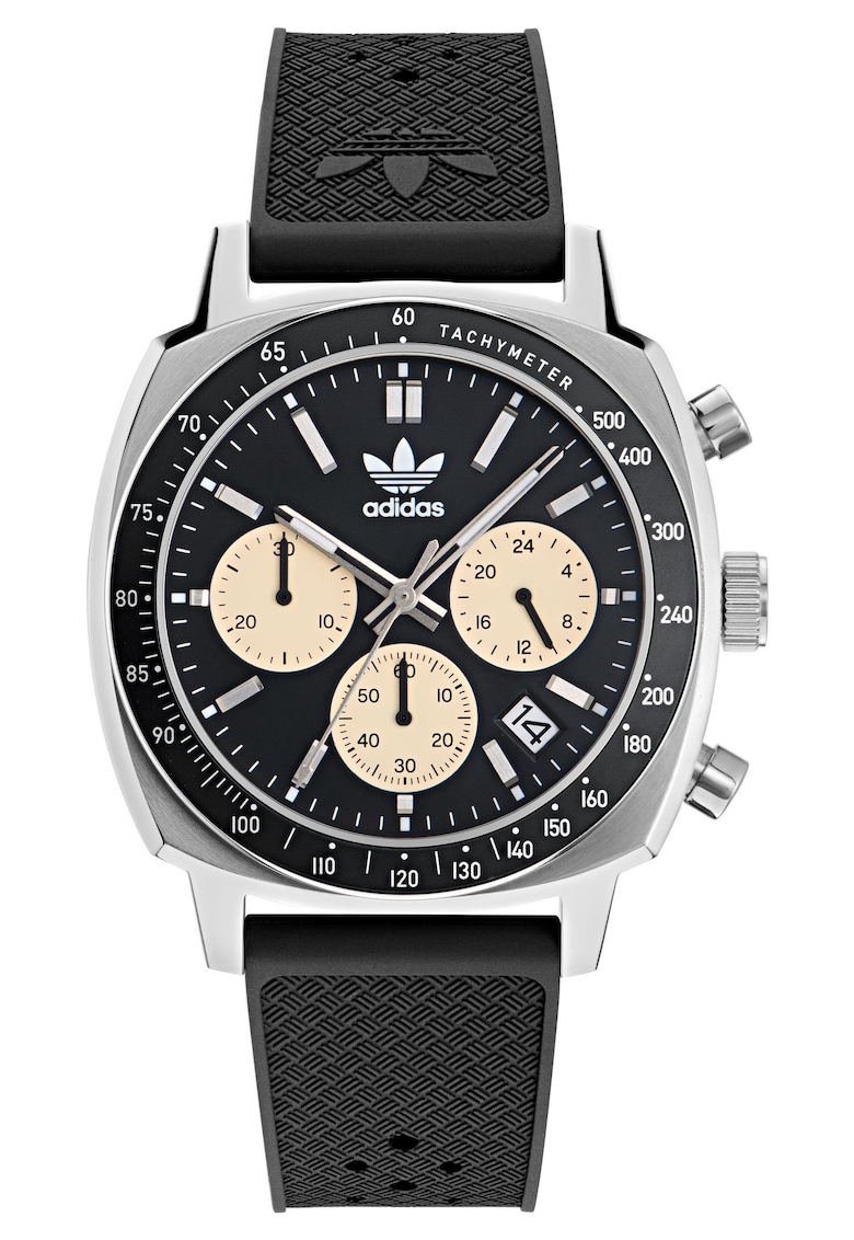Ceas barbatesc MASTER ORIGINALS ONE CHRONO - argintiu - curea sintetica neagra - mecanism Quartz Ceas barbatesc MASTER ORIGINALS ONE CHRONO - argintiu - curea sintetica neagra - mecanism Quartz