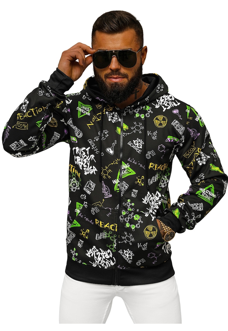 Hanorac barbati negru  JS/8B1186/3