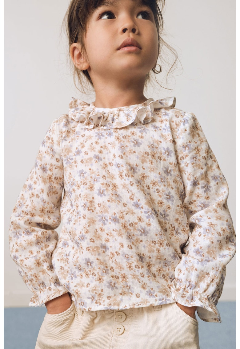 Bluza de bumbac cu model floral