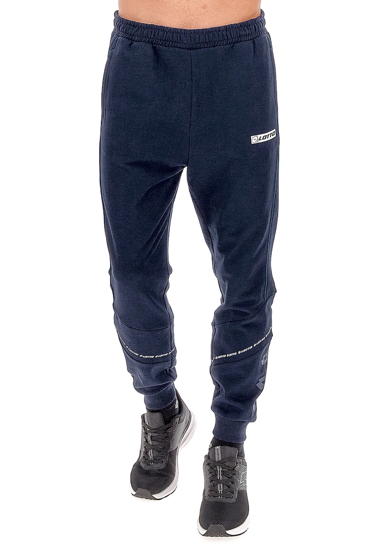 Pantaloni bumbac Logo - albastru