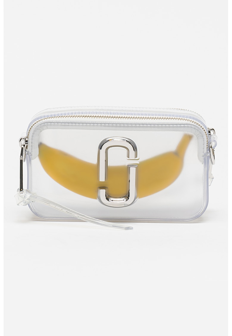 Geanta crossbody cu aplicatie logo metalica The Jelly Snapshot