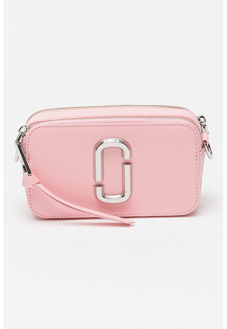 Geanta crossbody din piele cu aplicatie logo metalica The Snapshot