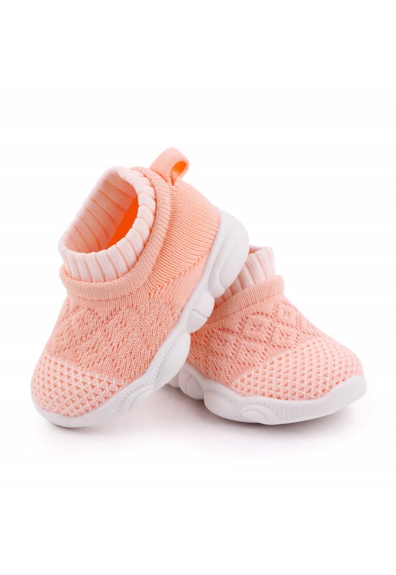 Pantofi Sport Cu Talpa Antiderapanta - Textil - Fete - Roz Piersica