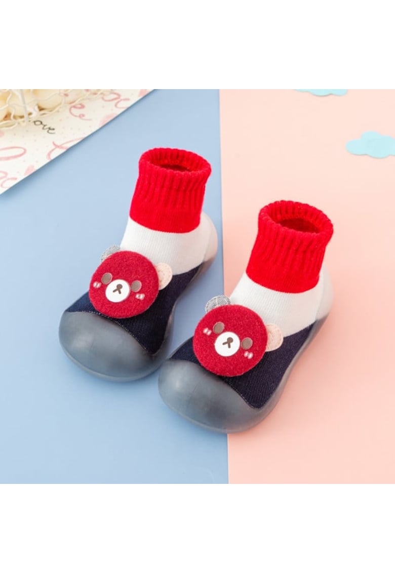 Botosi Model Ursulet - Cu Talpa Antiderapanta - Textil