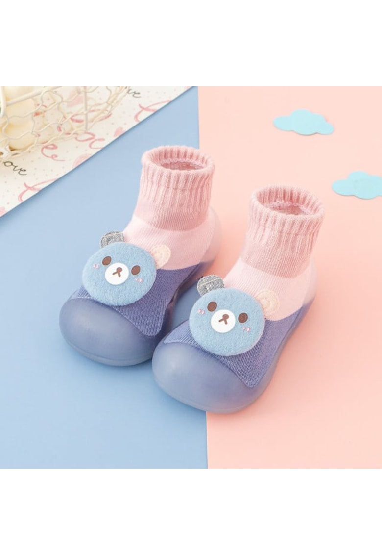 Botosi Model Ursulet - Cu Talpa Antiderapanta - Textil