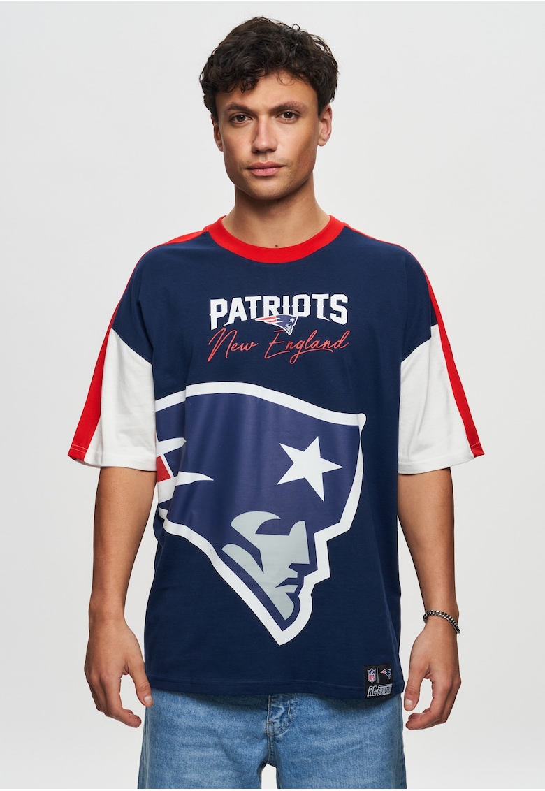 Tricou unisex din bumbac organic NFL New England Patriots