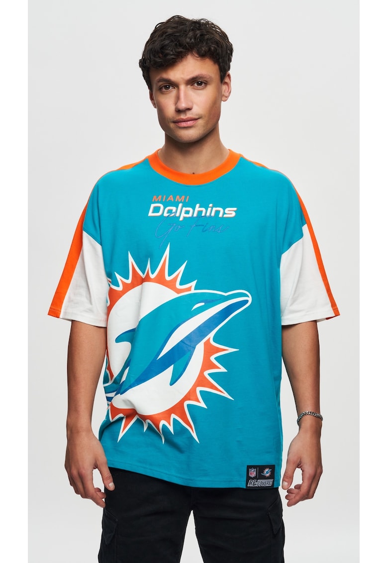 Tricou unisex din bumbac organic NFL Miami Dolphins