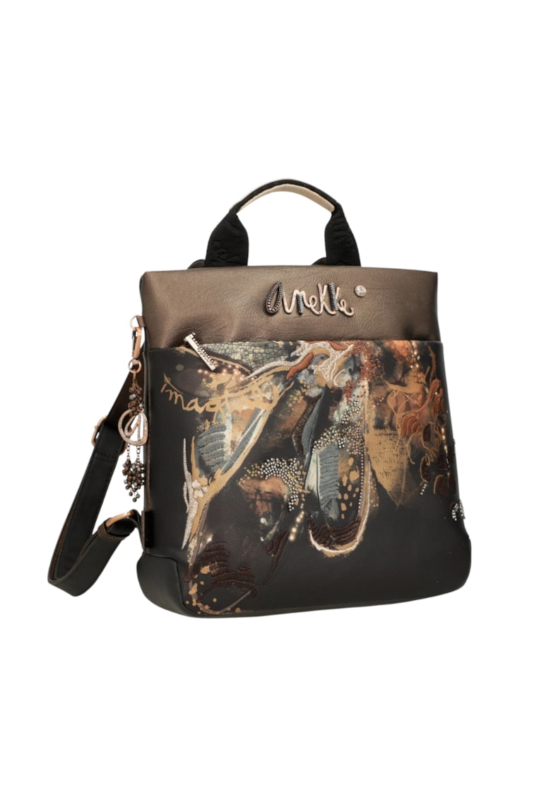 Rucsac causal - dama - 39735-058 - maro - piele ecologica - Maro