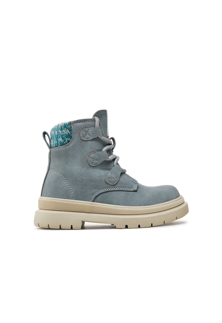 Ghete 241560 A485 Albastru - Piele ecologica