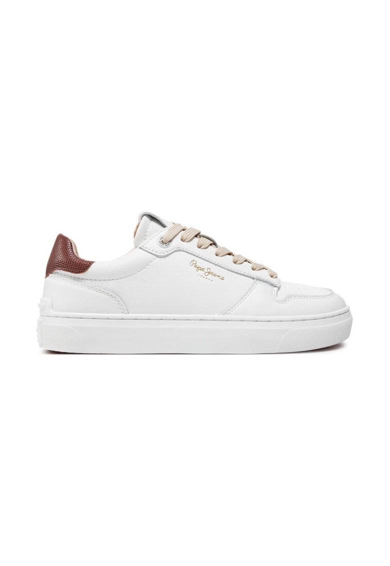 Sneakers PLS00015 Alb - Piele ecologica