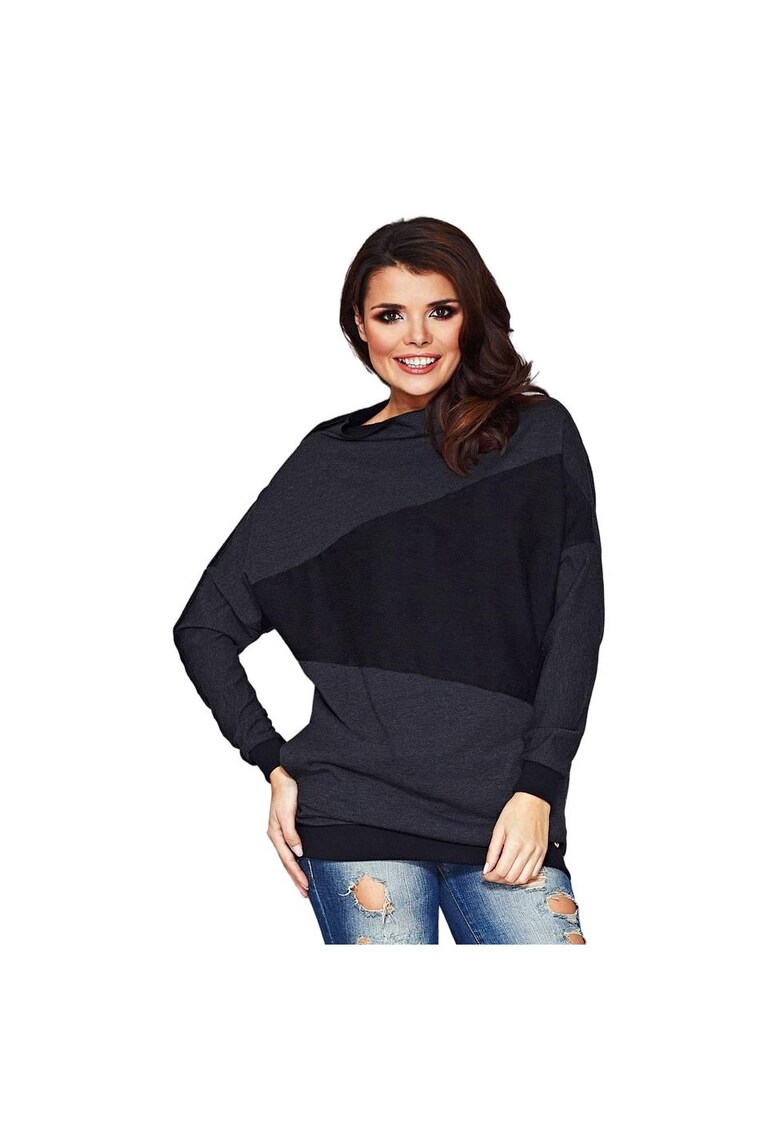 Hanorac dama AWAMA bumbac Gri Grafit