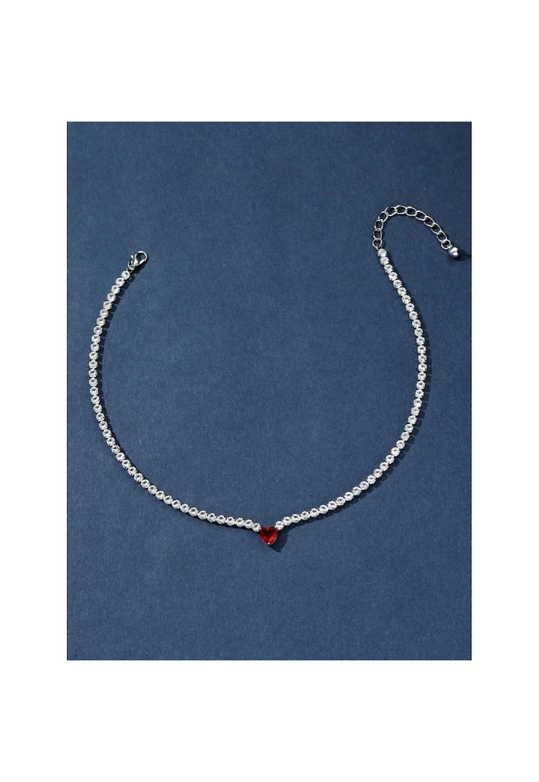 Colier tennis - argintiu - cu pietre din zirconiu - Ainikki C16