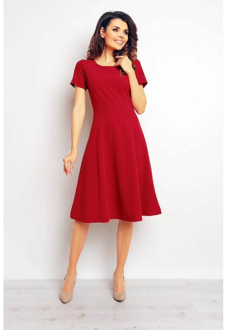 Rochie dama Poliester - M095 - Rosu-