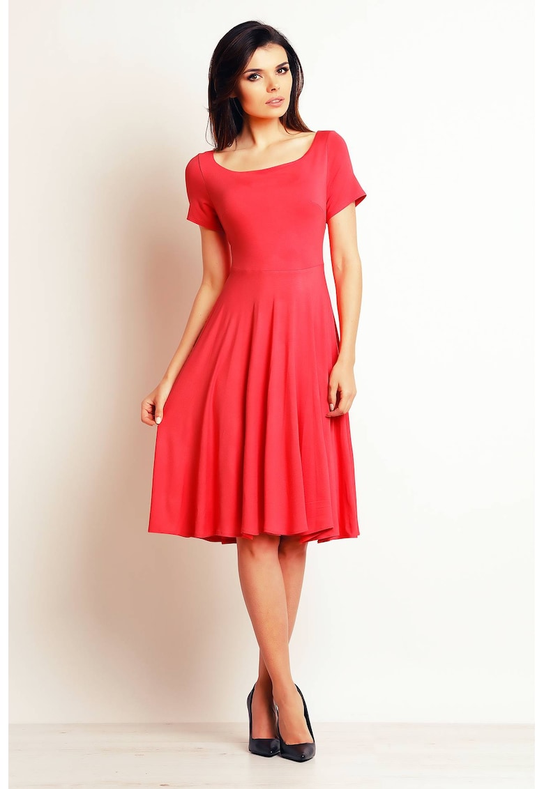 Rochie dama Viscoza - M101 - Coral -