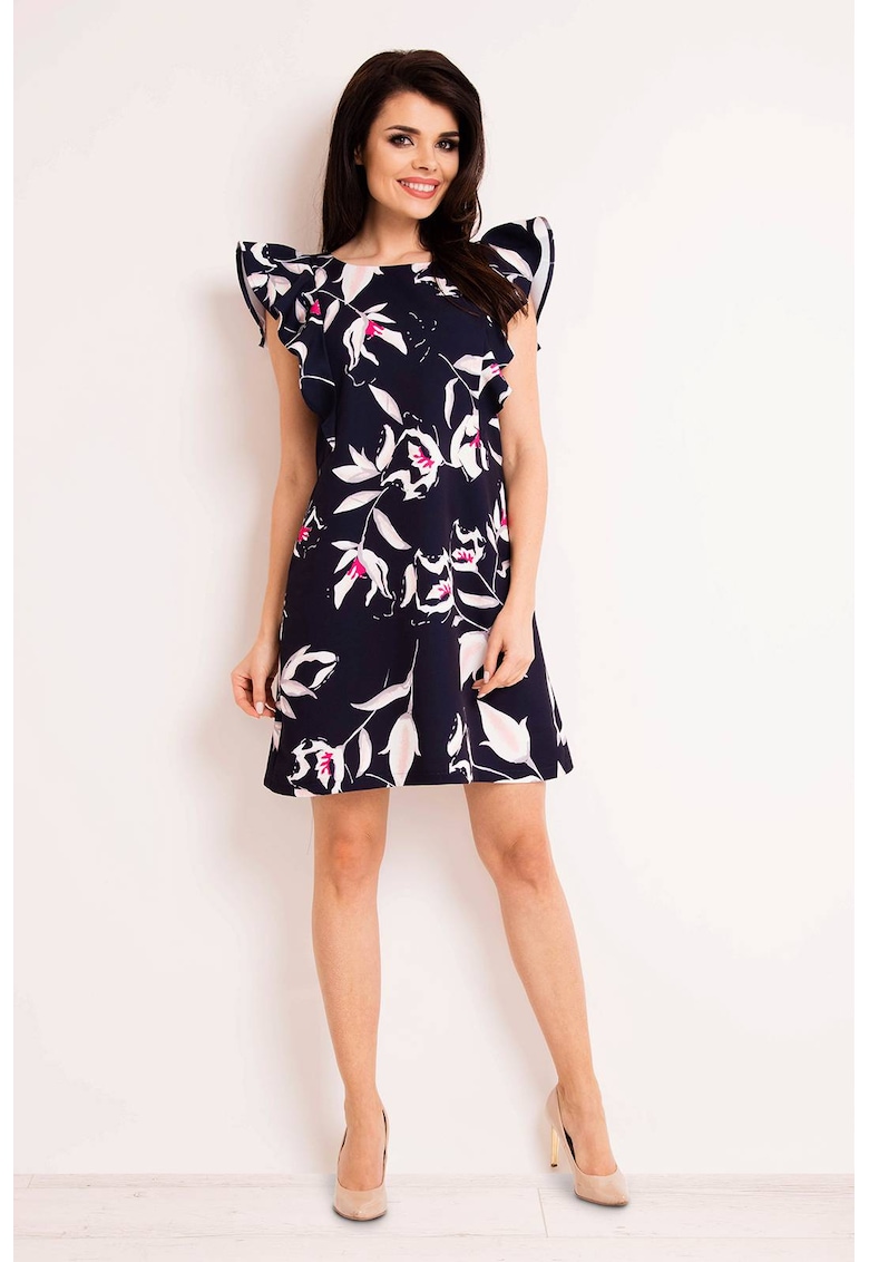 Rochie dama Poliester - M123 - bleumarin -