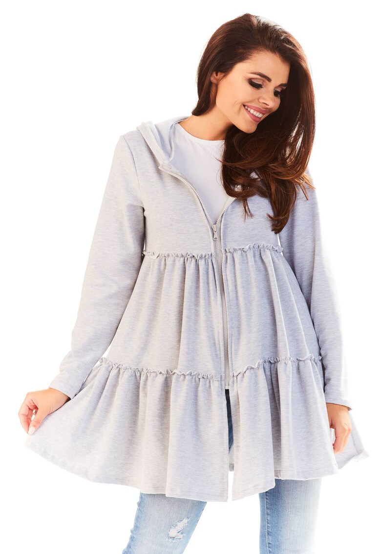 Hanorac dama bumbac Gri