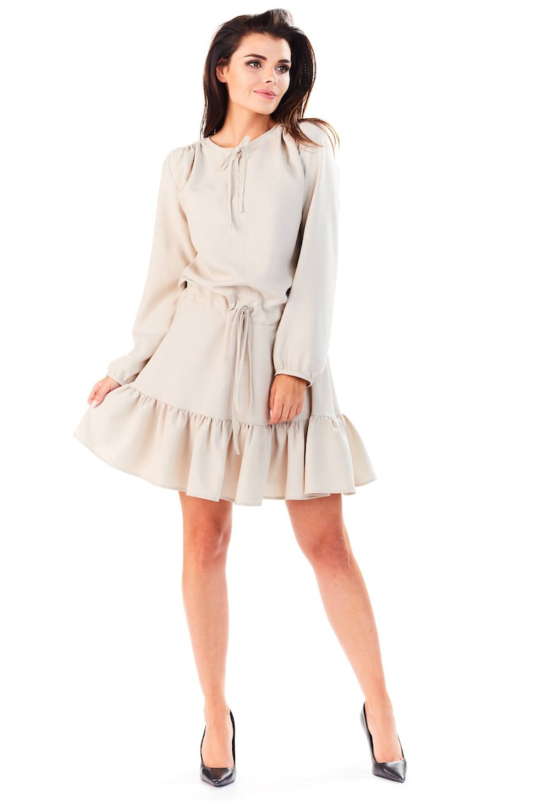 Rochie dama Poliester - M143 - Bej -