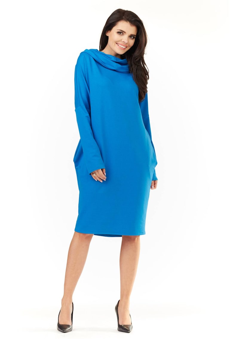 Rochie dama Poliester - M152 - Albastru -