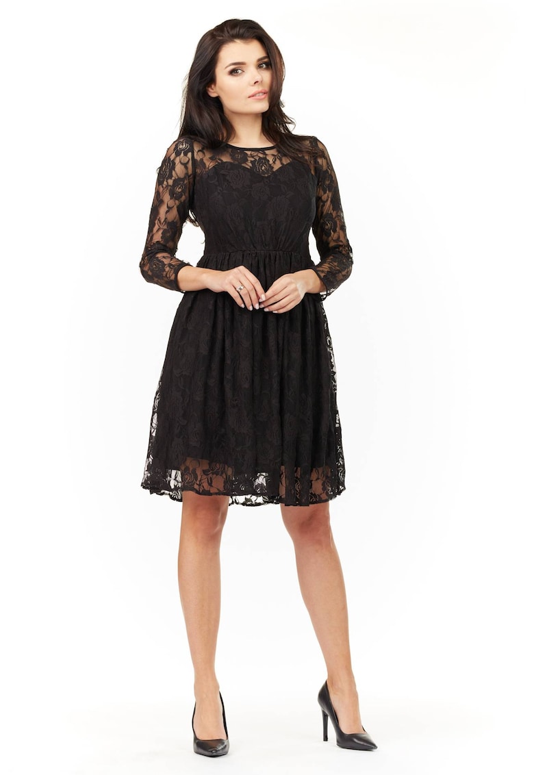 Rochie dama Poliester - M157 - Neagra -