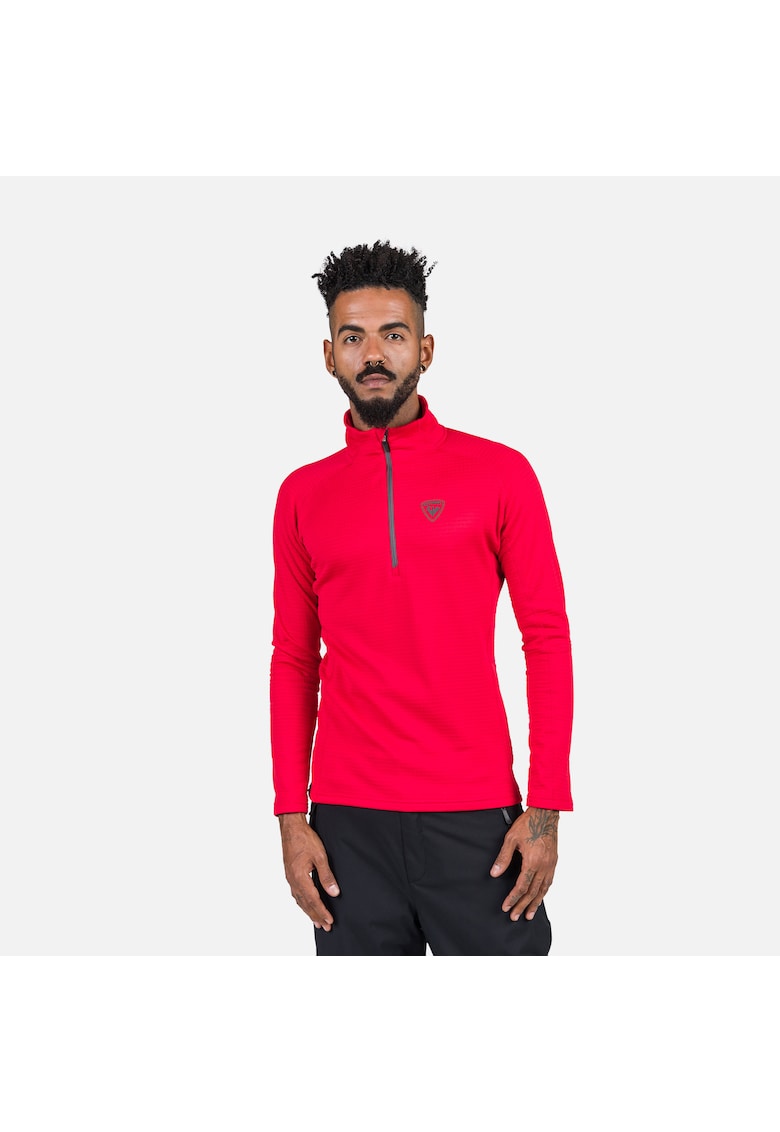 Bluza sport Blackside fleece - cu fermoar - pentru barbati - rosu - Rosu