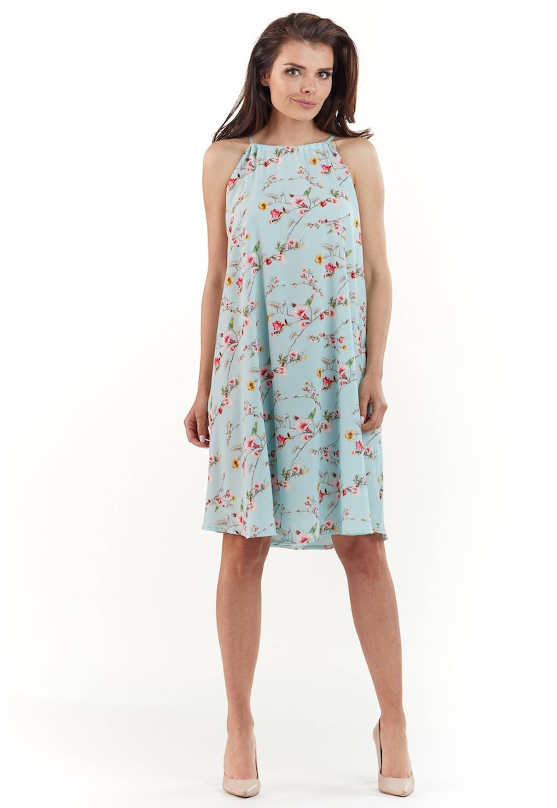 Rochie dama Poliester - M175 - Albastru -
